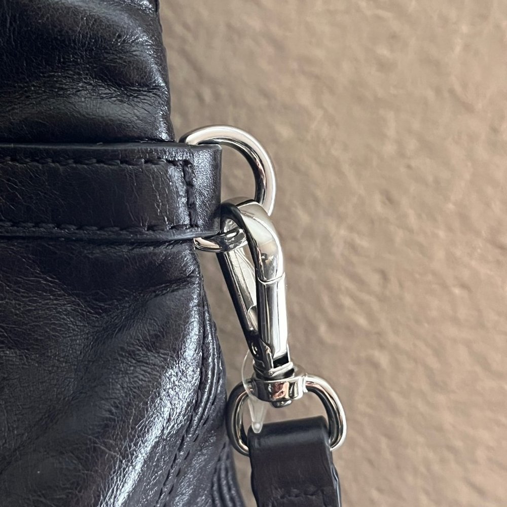 NWT - Michael Kors Chain Link Leather Black Handbag – Vintage - Gift Ready! - Picture 9 of 15